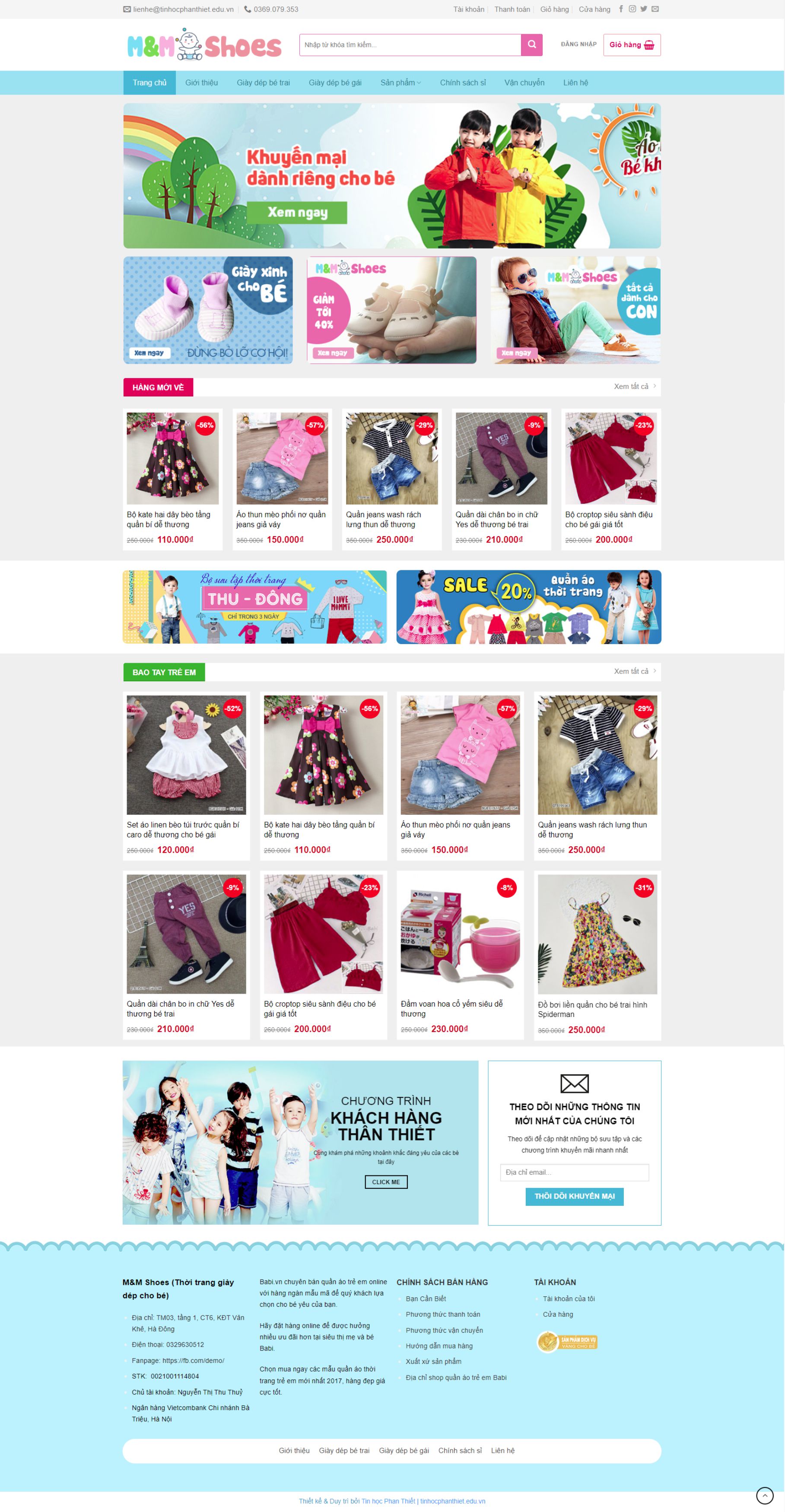 Website bán đồ trẻ em - Baby Shop